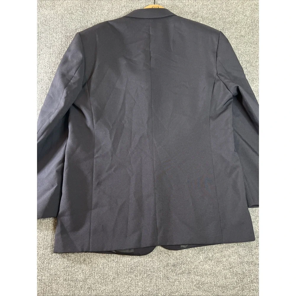 Lucci Collezione Men's Blazer Jacket 46L Blue classic Fit Designed in Italy